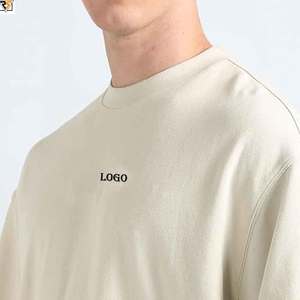 เสื้อยืดโอเวอร์ไซส์100% ผ้าคอตตอนผ้าคอตตอนผ้าดิบพิมพ์ลายโลโก้แบรนด์ตามสั่งเสื้อผ้าแฟชั่น280 - Product Image 6