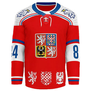 Maillot de hockey sur glace pour homme adulte, imprimé numériquement, en tissu polyester 220g de haute qualité, avec logo personnalisé et couleur au choix, nouveau design, prix abordable - Product Image 5