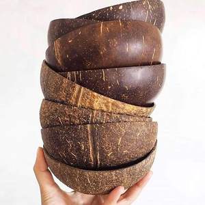 Bol en coquille de noix de coco naturelle fabriqué à la main écologique et 100% biologique fabriqué au Vietnam - Product Image 5