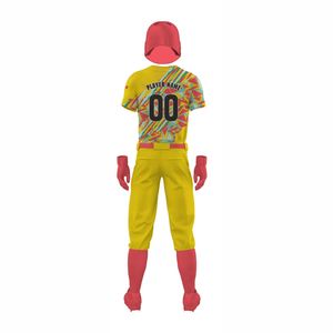 Uniforme de béisbol personalizado, conjunto de ropa deportiva informal, transpirable, que absorbe la humedad, secado rápido, 2026 poliéster, novedad de 100% - Product Image 3
