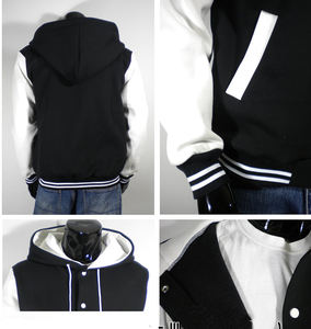 Moda Diseño personalizado Lana de invierno Nuevas llegadas Últimas chaquetas universitarias de moda chaqueta de béisbol universitaria más barata de moda para hombres - Product Image 2