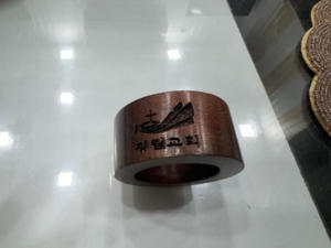 Ronds de serviette en bois fabriqués à la main Design écologique unique pour les mariages et les tables à manger Vente en gros de l'Inde - Product Image 6