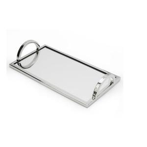 Deliciosa comida y postre en hoteles hogar cocina Mesa decoración forma brillante pulido chapado en oro bandeja de Metal para boda - Product Image 6