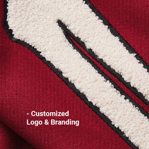 Meilleure vente de veste Letterman de baseball brodée en chenille de laine personnalisée pour hommes col montant Style Streetwear - Product Image 4