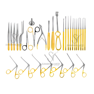 Juego de 31 Instrumentos Manuales para Timpanoplastia y Microcirugía de Oído con Material de Fibra, Alta Calidad, Certificación CE, 5 Años de Garantía - Product Image 1