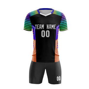 Uniforme Deportivo Personalizado para Equipos de Fútbol, Camiseta y Pantalones Cortos Sublimados, Ventilados, de Poliéster, para Entrenamiento y Partidos - Product Image 5