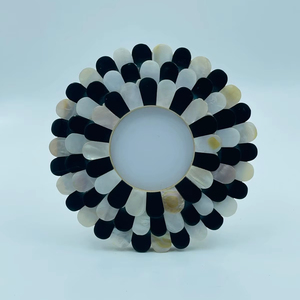 ต้องการสูงสามชั้นสัจพจน์ที่ไม่ซ้ำกันตามสัจพจน์แม่มุกทำด้วยมือสไตล์วินเทจเป็นมิตรต่อสิ่งแวดล้อมกรอบรูปผนังของตกแต่งบ้าน - Product Image 1