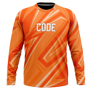 Haut de sport léger pour homme, t-shirt de compression à séchage rapide, entièrement sublimé, respirant, vêtements de sport actifs, technique sans couture, lavé - Product Image 5