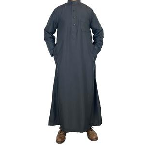 Color block Ban-Collar <b>Thobes</b> Bulk Orders Arabic Custom Made Thobe / Thawb Ban-Collar Summer Style <b>Thobes</b> <b>for</b> <b>Men</b> - Product Image 4
