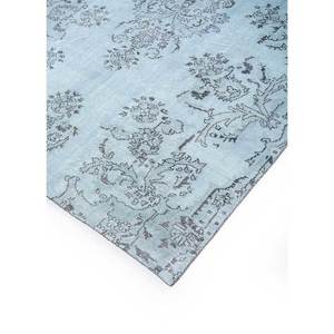 Alfombra de Lana Anudada a Mano Estilo Vintage, Diseño Abstracto con Medallón Azul, para Sala de Estar, Pasillo, Rectangular, Diseño de Patchwork, Pae-606 - Product Image 2