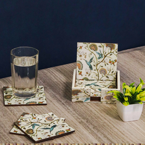 Posavasos de té de Madera hechos a mano de calidad hechos con técnicas tradicionales de artesanía en madera con acabados naturales ahora a granel al por mayor - Product Image 2