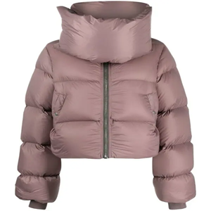 Chaquetas Cortas de Invierno con Logotipo Personalizado OEM para Mujer, Chaqueta Bomber Corta Acolchada, Impermeable, Gruesa, Transpirable, de Algodón - Product Image 1