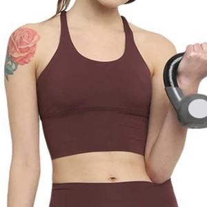 2025 conjuntos de mallas de Yoga de talla grande para mujer, ropa deportiva transpirable sin costuras con Sujetador deportivo de dos piezas, Color sólido, venta al por mayor - Product Image 6