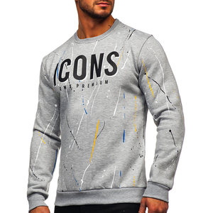 Commande en gros de sweats pour hommes impression personnalisée logo design pull simple sweats à capuche mode décontractée streetwear - Product Image 5