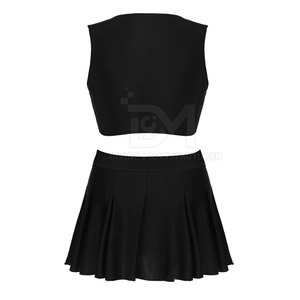 ชุดเชียร์ลีดเดอร์ผู้หญิง โพลีเอสเตอร์ 100% แห้งเร็ว พิมพ์โลโก้ได้ตามต้องการ คุณภาพสูงระดับมืออาชีพ บริการ OEM - Product Image 2