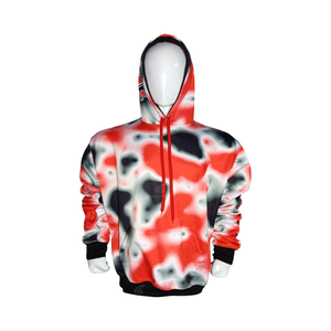 Sublimation de qualité supérieure 100% coton polaire respirant hommes sweats à capuche Logo personnalisé tenue décontracté noir multicolore à manches longues meilleur - Product Image 1