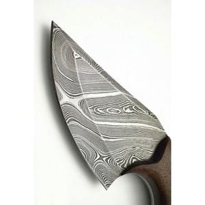 มีดสกินเนอร์เหล็กดามัสกัสทำมือด้ามไม้8in ทำจาก EM-6600 - Product Image 5