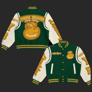 Veste universitaire en laine professionnelle de haute qualité pour hommes conception personnalisée longue longueur hiver Letterman support veste universitaire pour homme - Product Image 6