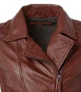 Chaqueta de Cuero de Alta Calidad al Mejor Precio, Chaqueta de Cuero para Mujer con Cierre Frontal, Manga Larga y Estilo Moderno - Product Image 3