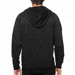 Sweat à capuche zippé en coton pour homme, sweats à capuche et sweat-shirts en molleton, sweat à capuche zippé personnalisé en molleton français, sweat à capuche zippé intégral, streetwear - Product Image 4