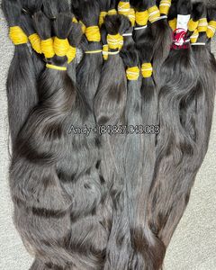 Materia Prima de la Más Alta Calidad, Cabello Humano Virgen Natural Sin Procesar, Liso, Cutícula Completa Alineada, Recién Cortado de un Solo Donante - Product Image 2