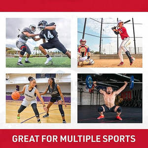 Rodilleras de Compresión, Mangas para Piernas para Baloncesto, Voleibol, Levantamiento de Pesas y Entrenamiento Multideportivo, Par de Mangas - Product Image 4