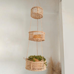 <b>Rattan</b> fruit <b>hanging</b> <b>basket</b> container wholesale kitchen accessories handmade storage <b>baskets</b> - Product Image 6