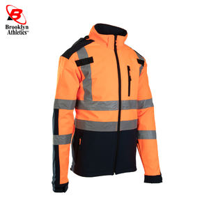 Chaqueta de trabajo de tela de poliéster Premium para hombre con forro de alta visibilidad Soporte de logotipo personalizable - Product Image 6