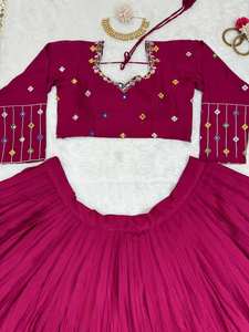 Designer Modern Embroidered Navratri <b>Lehenga</b> <b>Choli</b> <b>for</b> <b>Women</b> <b>for</b> Party Including Garba Dandiya Outfit Dupatta Wholesale Bulk - Product Image 2