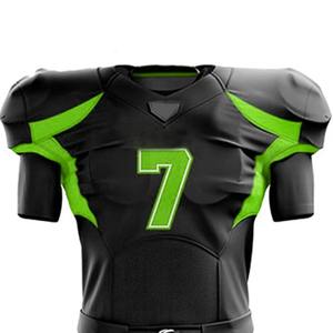 Maillot de football américain unisexe uniforme de l'équipe de jeunes avec attirail en sergé couture maillots ensemble grande taille vente en gros - Product Image 3