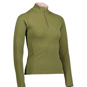 Precio al por mayor 2024 más alta calidad ecuestre equitación mujeres mostrar camisas caballo jinete capa base camisa - Product Image 3