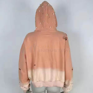 Créez votre propre logo, sweats à capuche pour femmes de haute qualité avec strass, nouveau style, quantité en gros, sweats à capuche pour femmes avec strass - Product Image 6