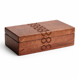 HOT SELLING ELEGANT Wooden Box with Floral Lace Design Engraving Elegant Keepsake Box for Jewelry and Gifts - Product Image 3