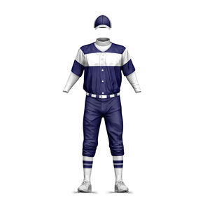 Uniforme de béisbol profesional con gradiente personalizado, uniforme deportivo personalizado para hombres jóvenes de talla grande con nombre y número de equipo - Product Image 1