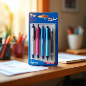 Recambios para Bolígrafo Pilot FriXion, Punta Fina Azul, Paquete de 3 - Product Image 3
