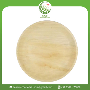 100% vaisselle jetable en feuille de palmier biodégradable naturelle assiettes compostables pour le service des aliments pour les fêtes restauration restaurants - Product Image 2
