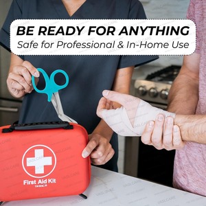 Vaslcare Tijeras Médicas de Emergencia, Herramienta Manual de Rescate Paramédico, Cuchillas de Acero Inoxidable, Mango de ABS, Azul Cielo - Product Image 6