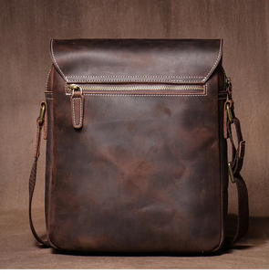 Luxury Premium Leather Crossbody <b>Bag</b> <b>Sleeve</b> Zipper Crossbody Hand Strap Custom Logo-Genunine/ Leather <b>Laptop</b> <b>Bags</b> for Men Women - Product Image 6