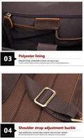 Mochila para Portátil de Cuero Genuino, Moderna, Ecológica, Duradera, de Gran Capacidad, con Cremallera Desmontable, Correa Ajustable, Impermeable, Unisex