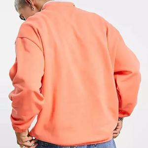 เสื้อสเวตเชิ้ตมีฮู้ดสำหรับผู้ชายเสื้อสเวตเชิ้ตแนวสตรีทเสื้อสเวตเชิ้ตผ้าคอตตอนแบบซิปตั้งครึ่งคอลโลโก้ออกแบบได้ตามต้องการ - Product Image 2