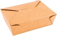 Boîte de repas jetable en papier Kraft brun, boîte de papier alimentaire à emporter, emballage alimentaire pour Restaurant, restauration du fabricant vietnamien