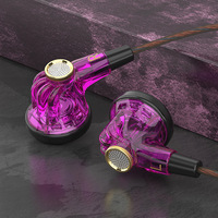 Audífonos Intrauditivos con Cable QKZ MDR HiFi con Bajos Potentes, Cancelación Activa de Ruido, Micrófono, Auriculares Dinámicos para Juegos, 3.5mm