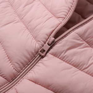 Chaqueta Acolchada Ligera para Mujer con Mangas de Punto, Cierre de Cremallera, Corte Ajustado, para Uso Diario en Otoño e Invierno - Product Image 3