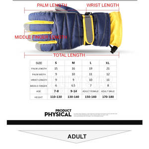 <b>Men's</b> Sports Ski <b>Gloves</b> Wholesale Winter Outdoor <b>Waterproof</b> Non-slip Adult Ski <b>Gloves</b> for Sale - Product Image 6