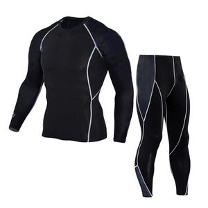 New High Quality Men's Gym <b>MMA</b> <b>Rash</b> <b>Guard</b> Set Custom Logo Elastic Waist Shorts with Long Pants for <b>MMA</b> Training - Product Image 1