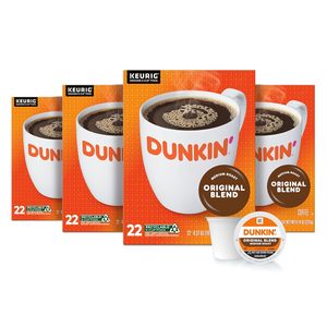 Café Original Blend de Dunkin', Tueste Medio, Cápsulas K-Cup, Cajas de 22 Unidades (Paquete de 4) - Product Image 1