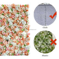 Panneaux muraux de fleurs artificielles 5D luxueux et magnifiques, fleurs jaunes, décoration de fond pour mariage et fête, 8 pieds x 8 pieds