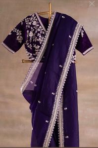 ชุดส่าหรีแบบดั้งเดิมของอินเดียชุดปาร์ตี้สุดพิเศษส่าหรีแบบดั้งเดิมสุดโดดเด่นสำหรับเจ้าสาว - Product Image 2