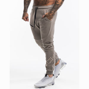 Wholesale Customized 100% Cotton Fleece <b>Joggers</b> <b>Denim</b> Sweatpants With Pockets for Men Custom Color Pant Trousers - Product Image 1