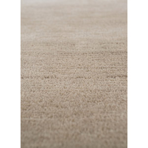 พรมขนสัตว์ถักมือสีเบจและสีน้ำตาล ลายแบบนามธรรม สำหรับห้องนั่งเล่น พรมรูปทรงสี่เหลี่ยมผืนผ้า สำหรับทางเดิน รุ่นพรมแบบจิ๊กซอว์ สำหรับวัยรุ่น-AIWL-3013 - Product Image 3